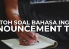 Materi Soal Announcement