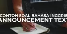 Materi Soal Announcement